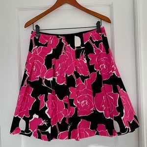 Helene Berman - Hot Pink Floral Skirt - Size 6